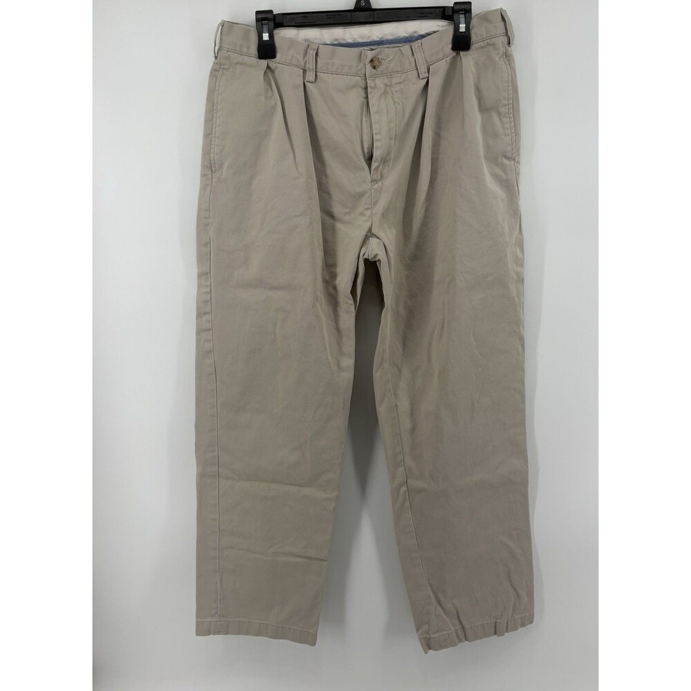 Polo Ralph Lauren Pleated Khaki Pants Mens 34x30 100% Cotton